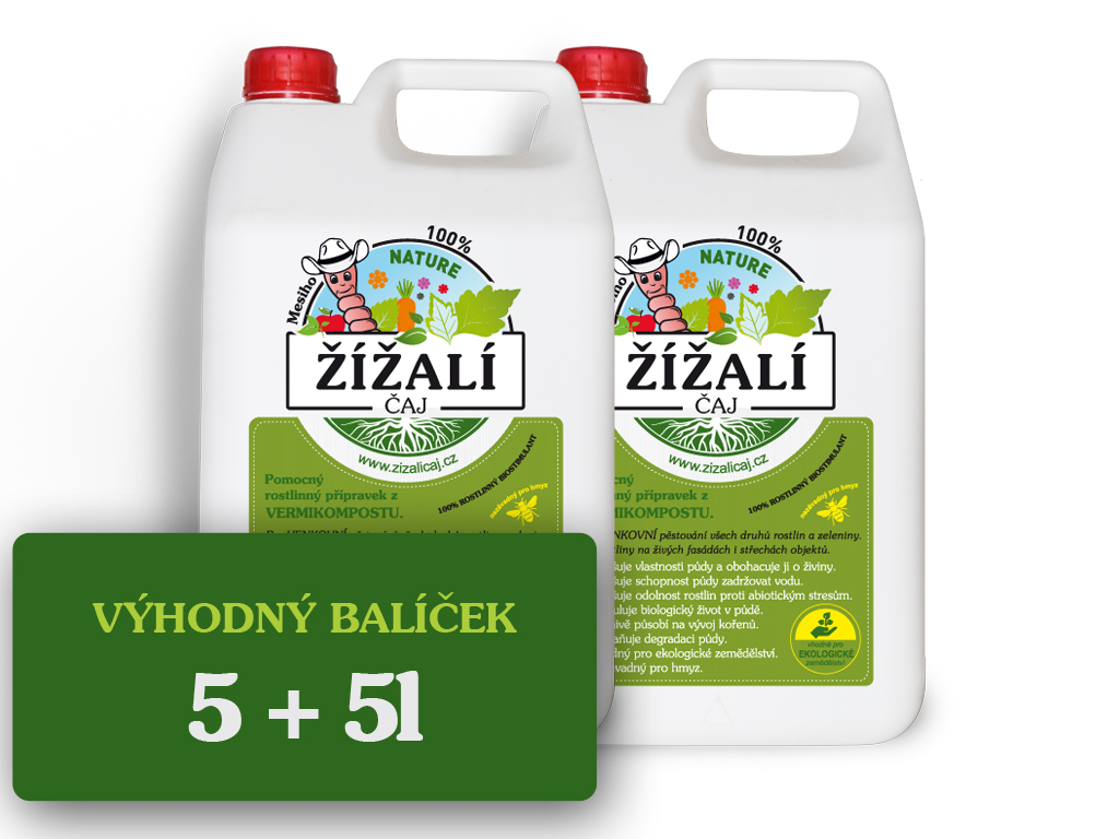 Mesiho žížalí čaj půdní biostimulant hnojivo 2029